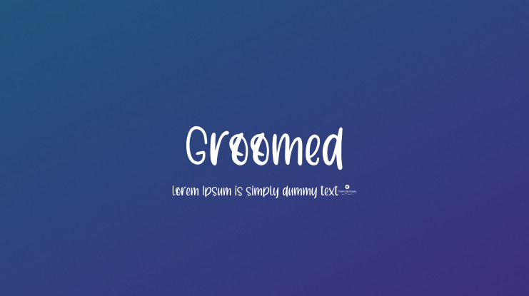 Groomed Font