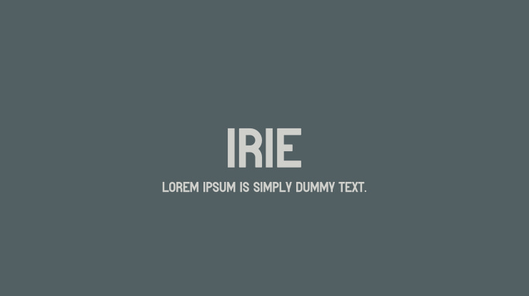 Irie Font