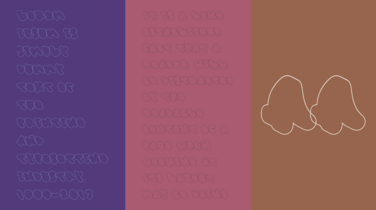 Murals Tribe Letter Extrude Outline Font Family