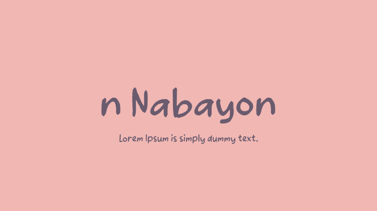 n Nabayon Font