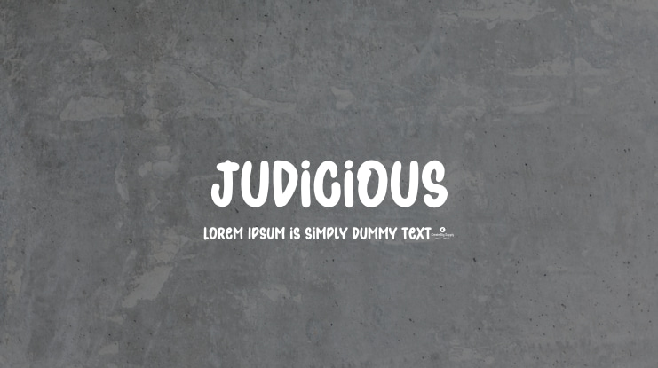 Judicious Font
