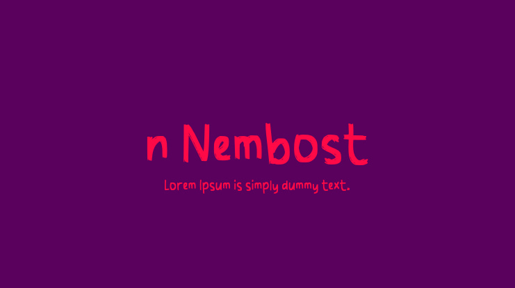 n Nembost Font