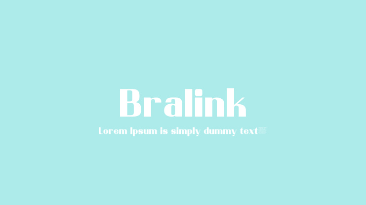 Bralink Font