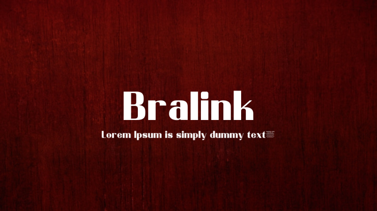 Bralink Font