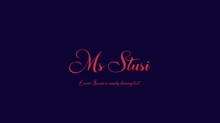 Ms Stusi Font