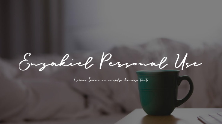 Enzakiel Personal Use Font