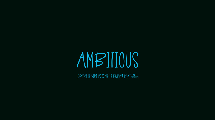 Ambitious Font