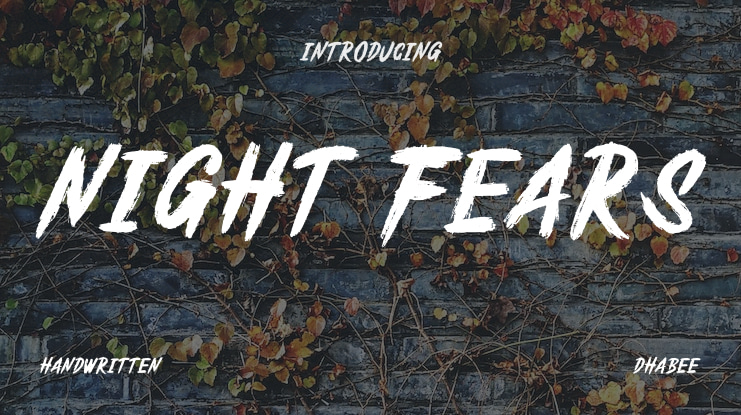 Night Fears Font