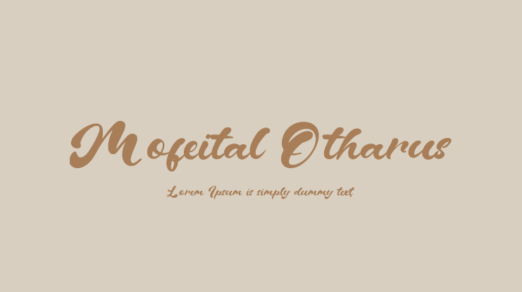 Mofeital Otharus Font