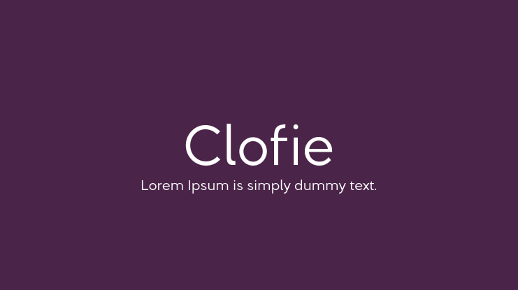 Clofie Font