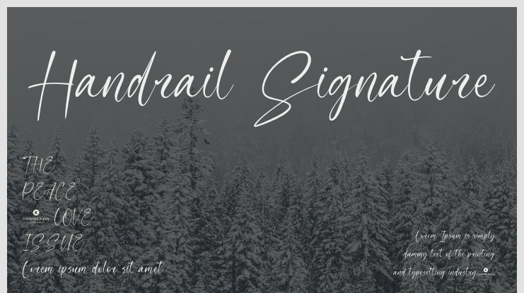 Handrail Signature Font