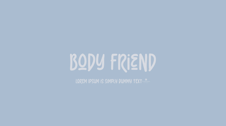 Body Friend Font
