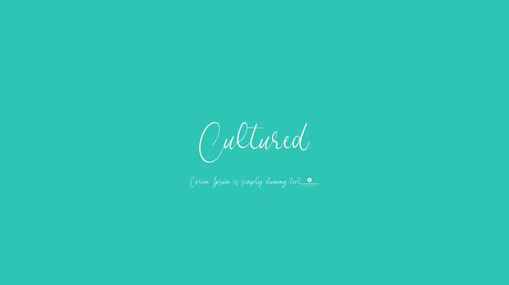 Cultured Font