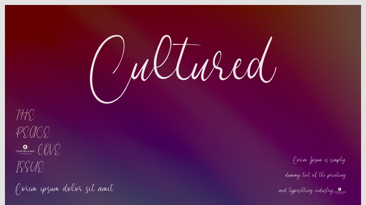 Cultured Font