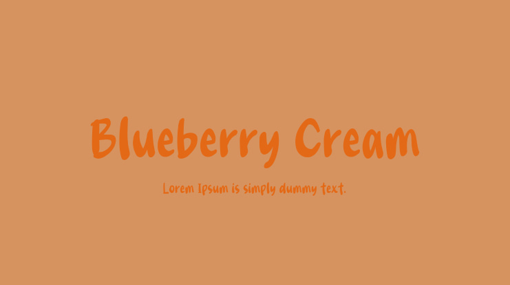 Blueberry Cream Font