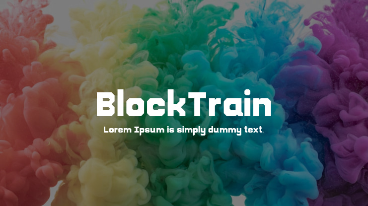 BlockTrain Font