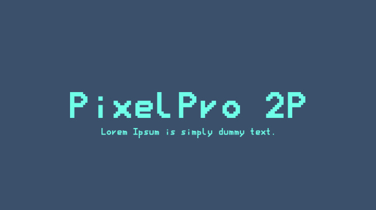 PixelPro 2P Font