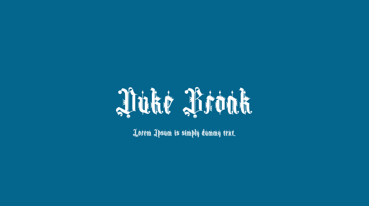 Duke Bronk Font