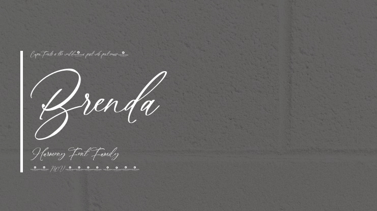 Brenda Harmony Font