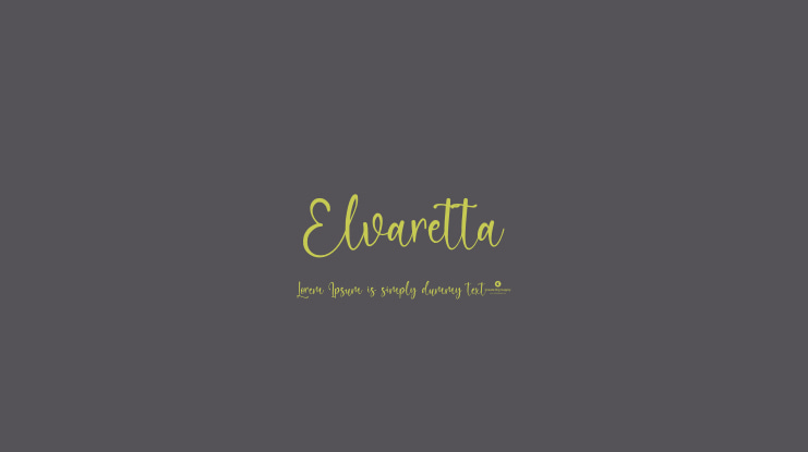 Elvaretta Font