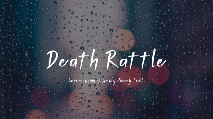 Death Rattle Font