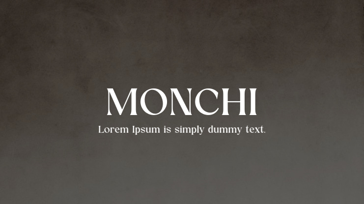 MONCHI Font