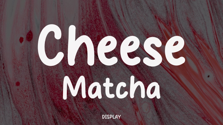 Cheese Matcha Font
