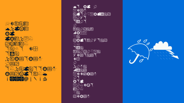 Now the Weather Font