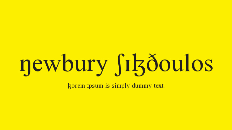 Newbury SILDoulos Font