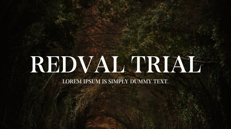 Redval Trial Font