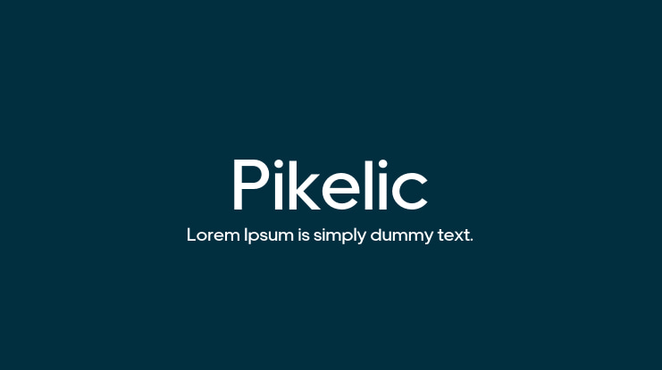 Pikelic Font Family