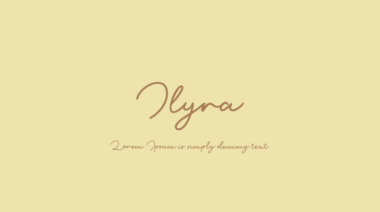 Ilyra Font
