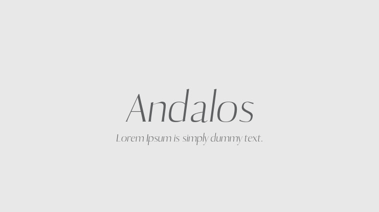 Andalos Font