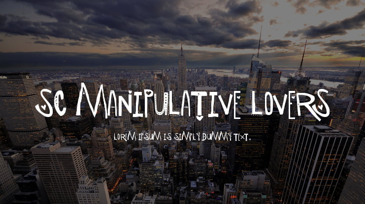 SC Manipulative Lovers Font Family