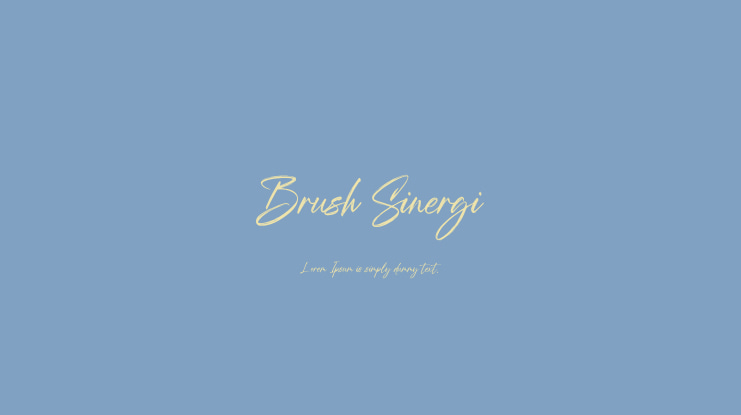 Brush Sinergi Font