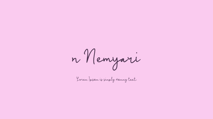 n Nemyari Font