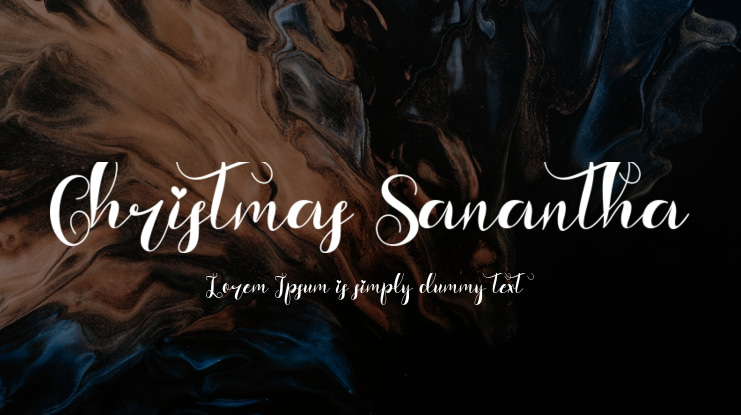Christmas Sanantha Font