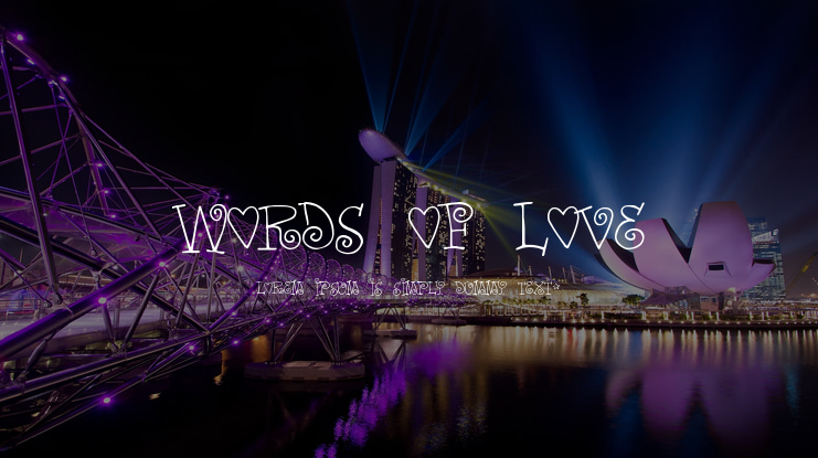 Words of Love Font