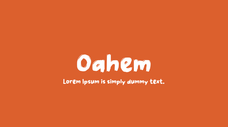 Oahem Font