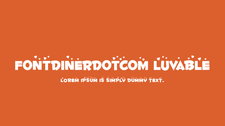 Fontdinerdotcom Luvable Font