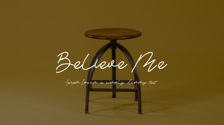 Believe Me Font