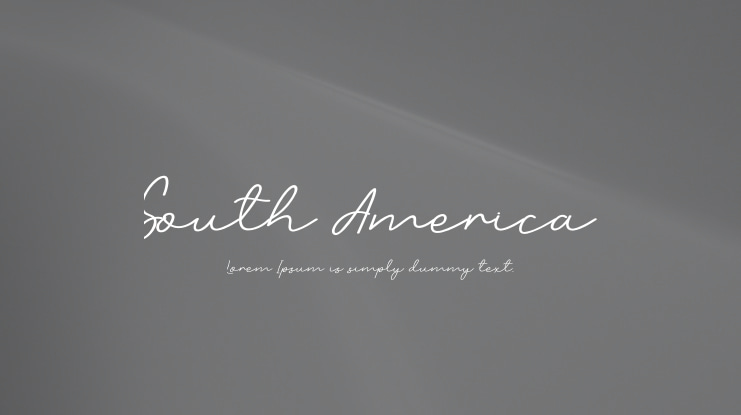South America Font