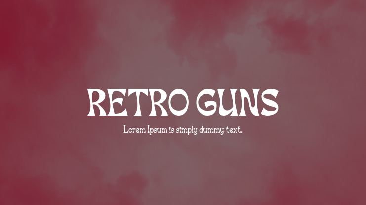 RETRO GUNS Font