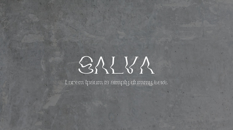 SALVA Font