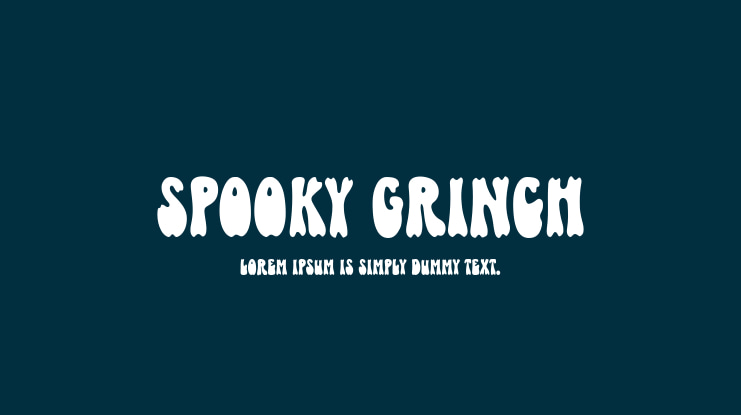 Spooky Grinch Font