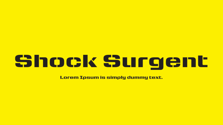 Shock Surgent Font