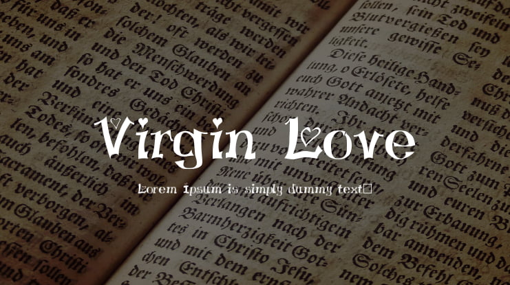 Virgin Love Font