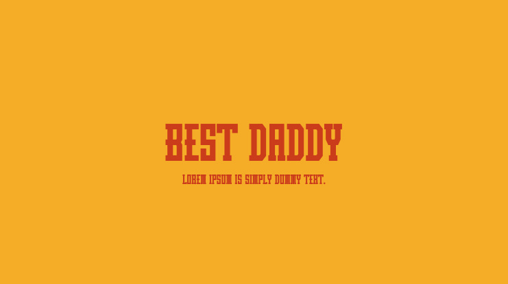 Best Daddy Font