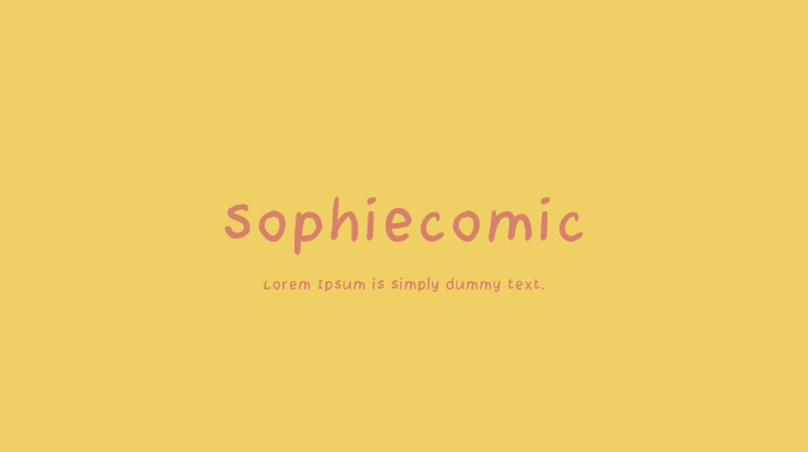 Sophiecomic Font