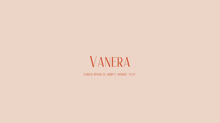 Vanera Font